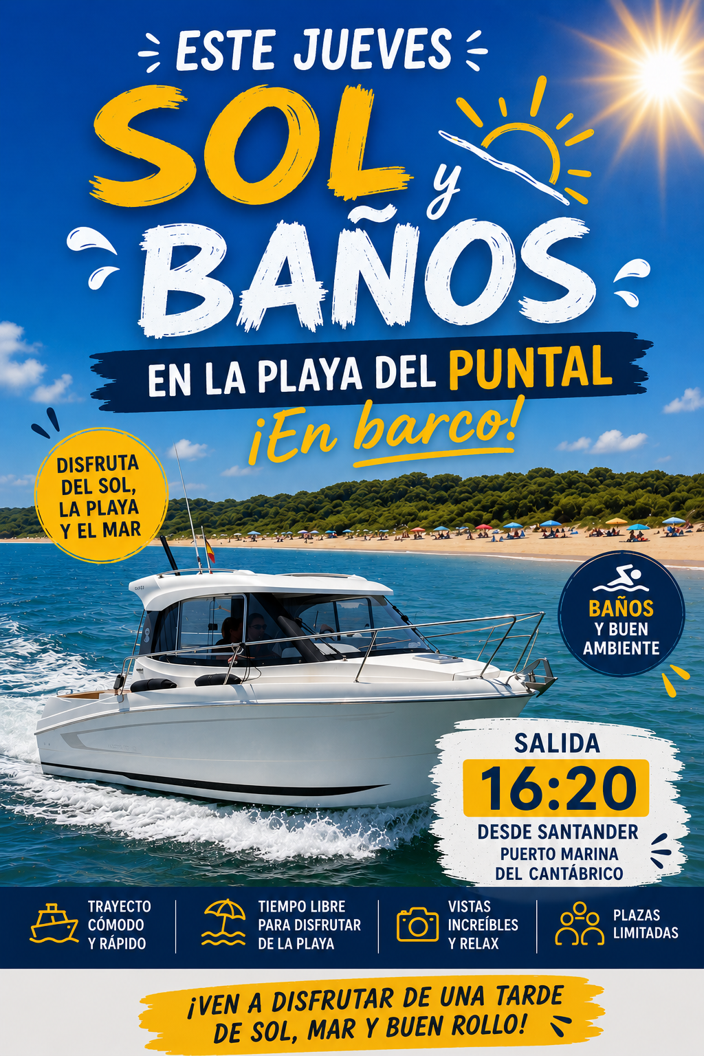 Tarde de playa en El Puntal