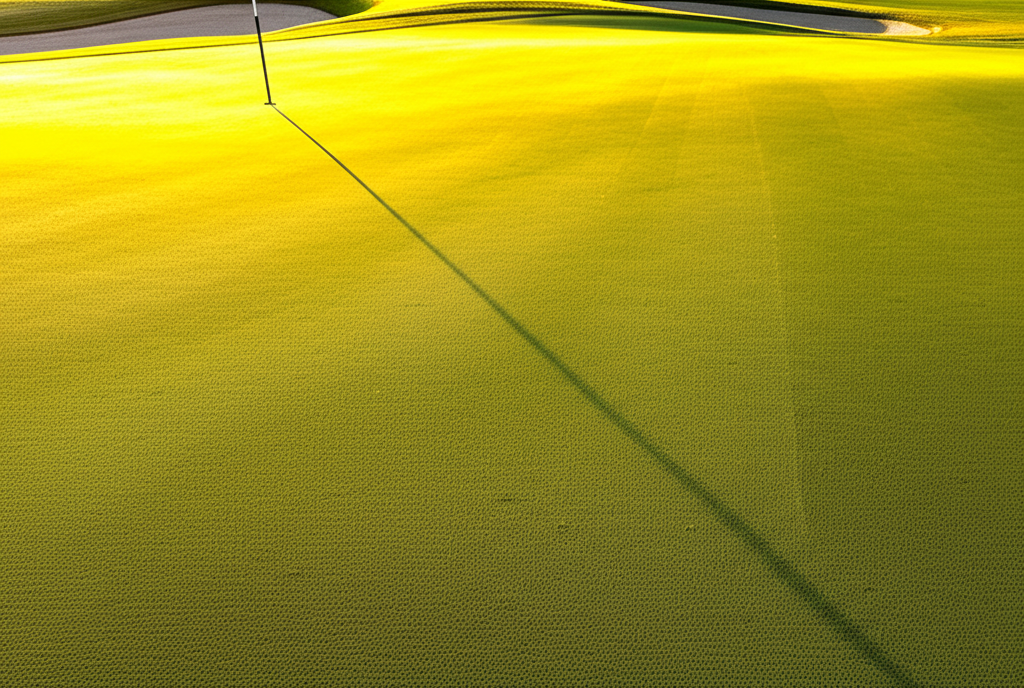 A beautiful shot of the 9th hole green