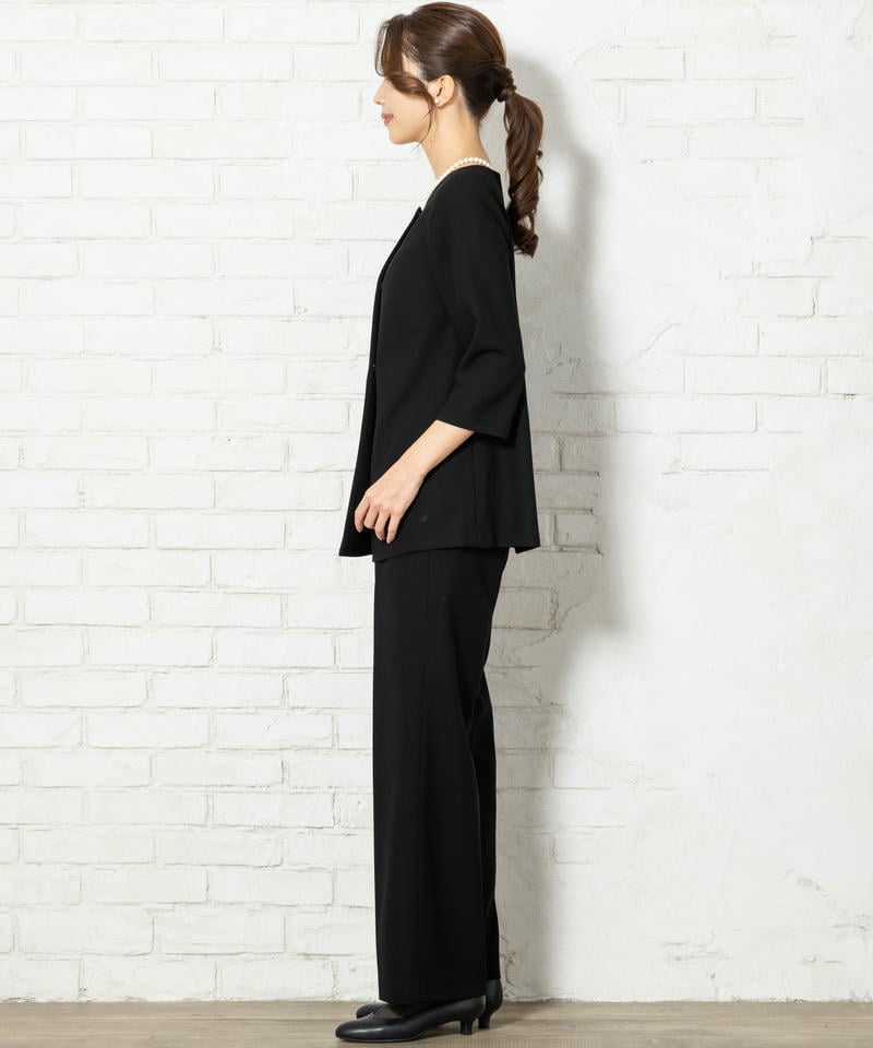 ロングブラウス&セミワイドパンツスーツ/S(7号) ロングブラウス&セミワイドパンツスーツ/S(7号)