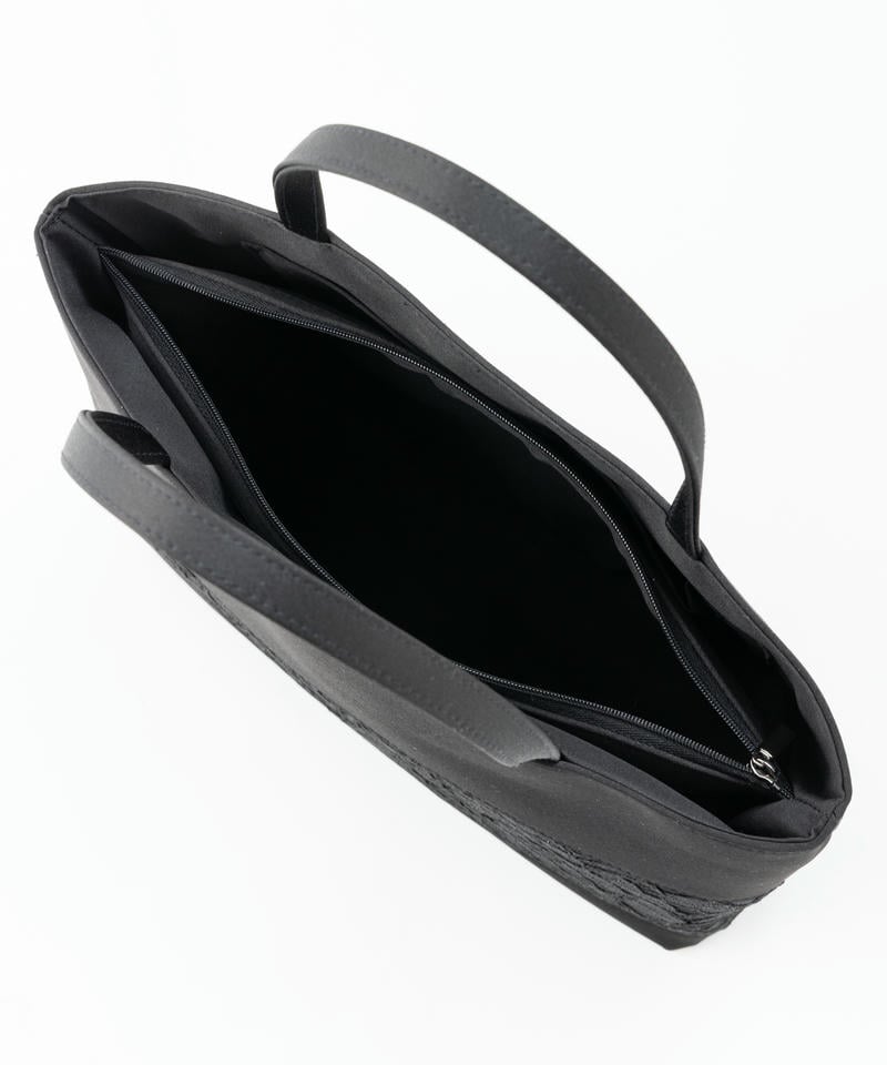 アンフィニ　レース切替ソフトトートバッグ