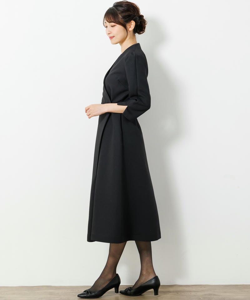 ラネリ　ダブルクロスAラインワンピース