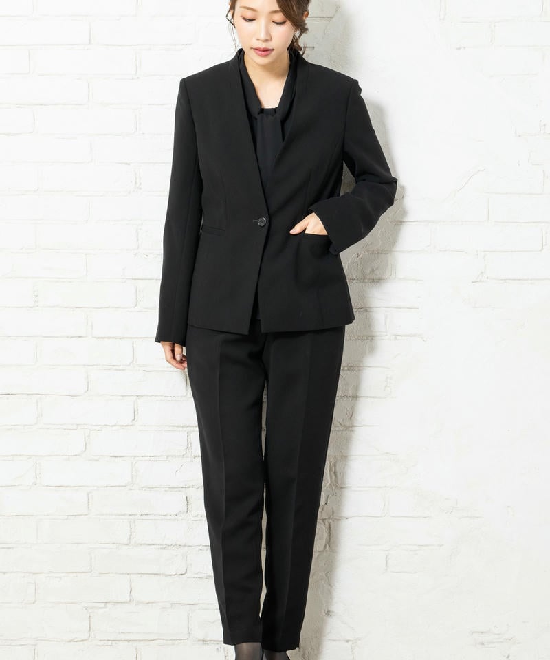 ブラックフォーマルセットアップパンツ