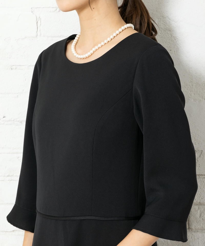 【8点セット】1つボタンラウンドテーラードジャケット&Aラインワンピース