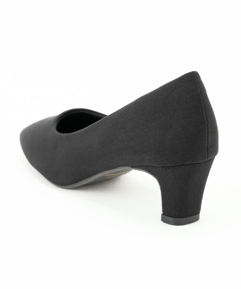 スクエアトゥ5cmプレートヒールパンプス スクエアトゥ5cmプレートヒールパンプス