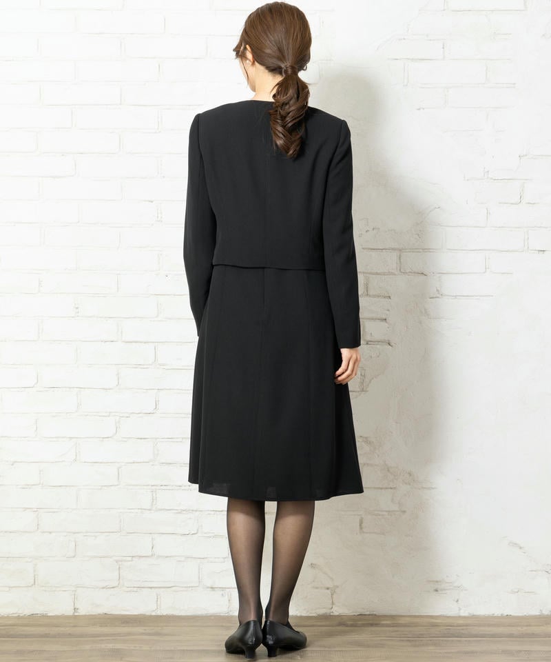 カレット【8点セット】衿なしジャケット・ワンピースセットアップ