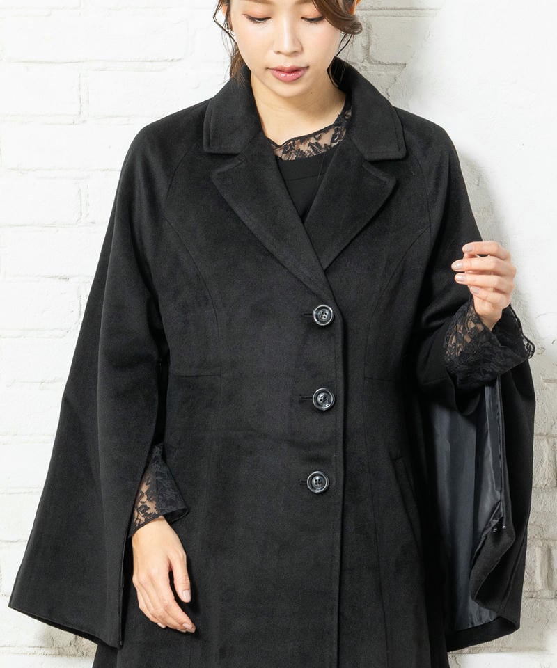ルイルエブティック　ケープスリーブチェスターコート