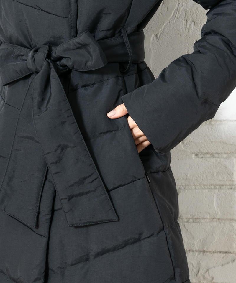 ルイルエブティック　ハイネックアシンメトリーダウンコート