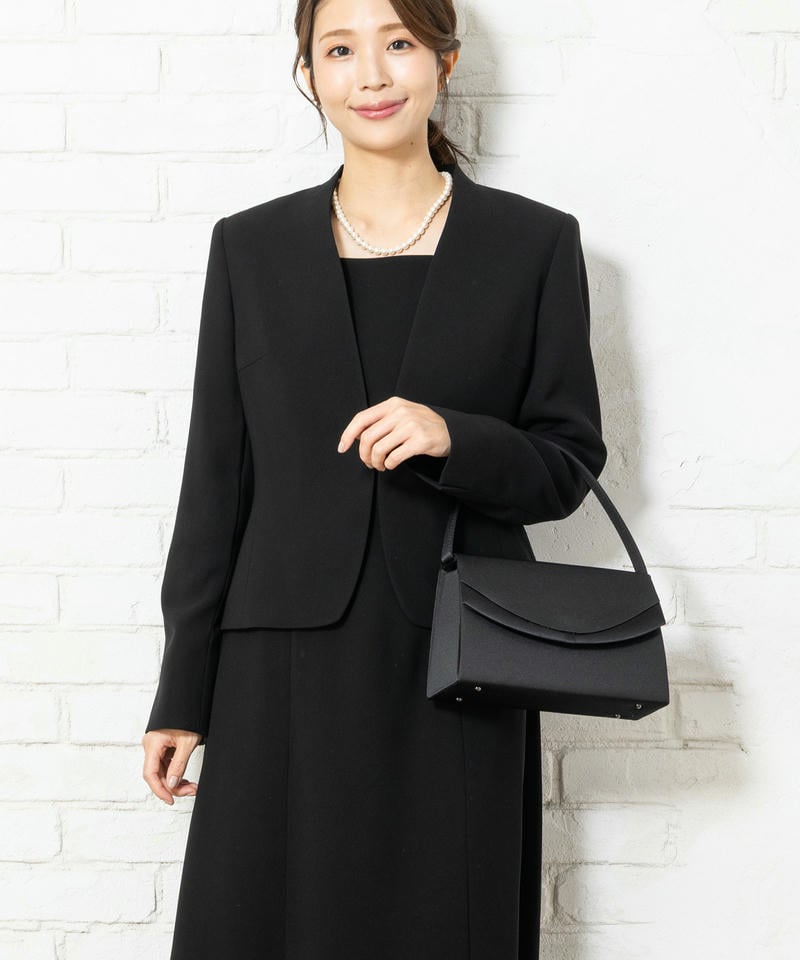 切替リボン風フォーマルバッグ