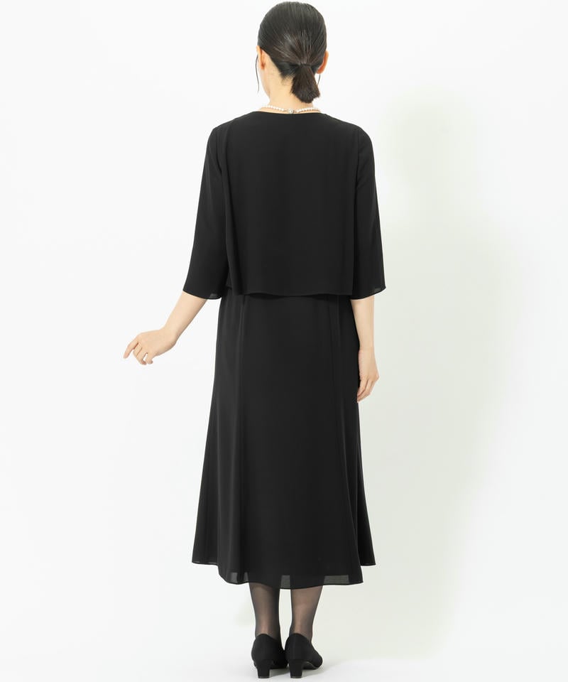 【春夏用・7点セット】アンサンブル風ロング丈ワンピース 【春夏用・7点セット】アンサンブル風ロング丈ワンピース