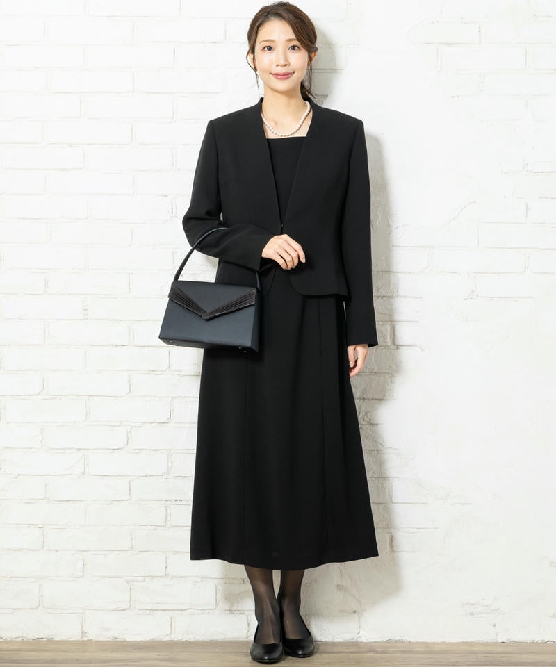 プリーツVフラップフォーマルバッグ