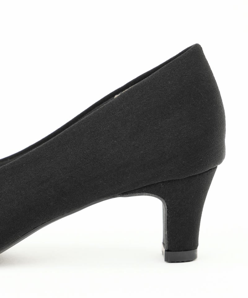 スクエアトゥ5cmプレートヒールパンプス スクエアトゥ5cmプレートヒールパンプス