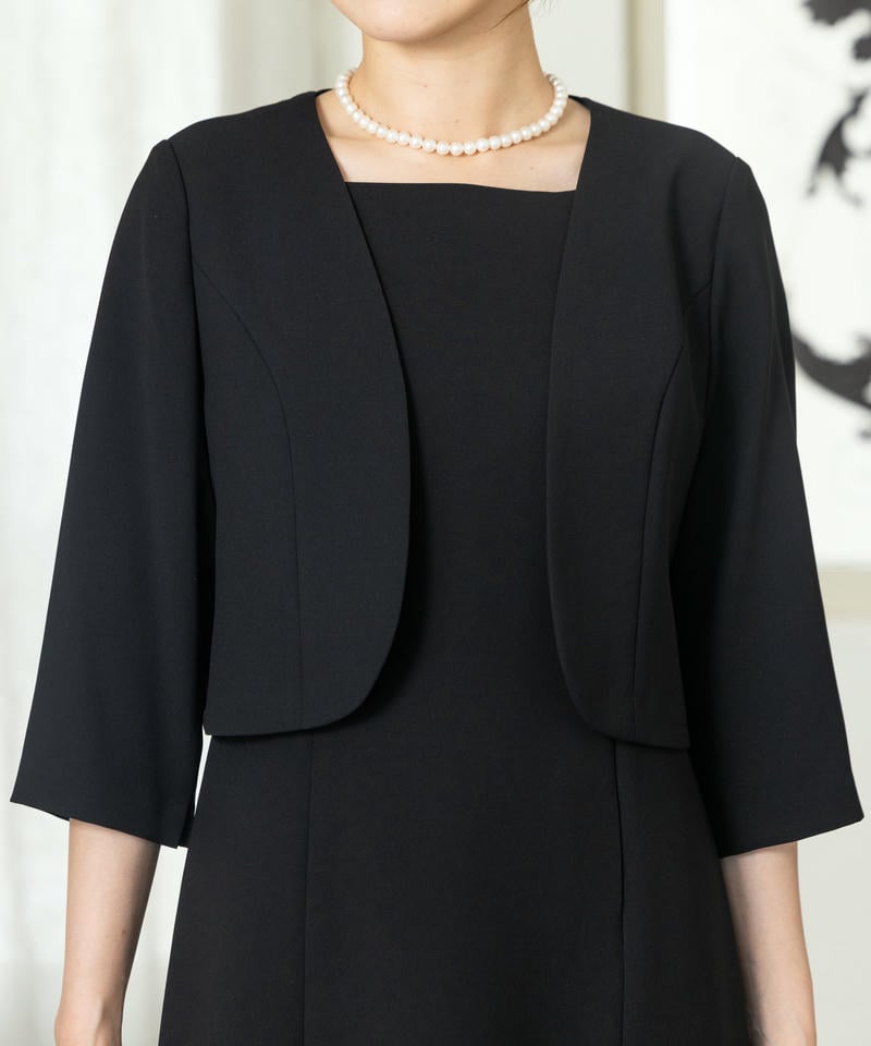 アンフィニ 【8点セット】ラウンドサテンラインジャケット&ボレロアンサンブル風ワンピース アンフィニ 【8点セット】ラウンドサテンラインジャケット&ボレロアンサンブル風ワンピース