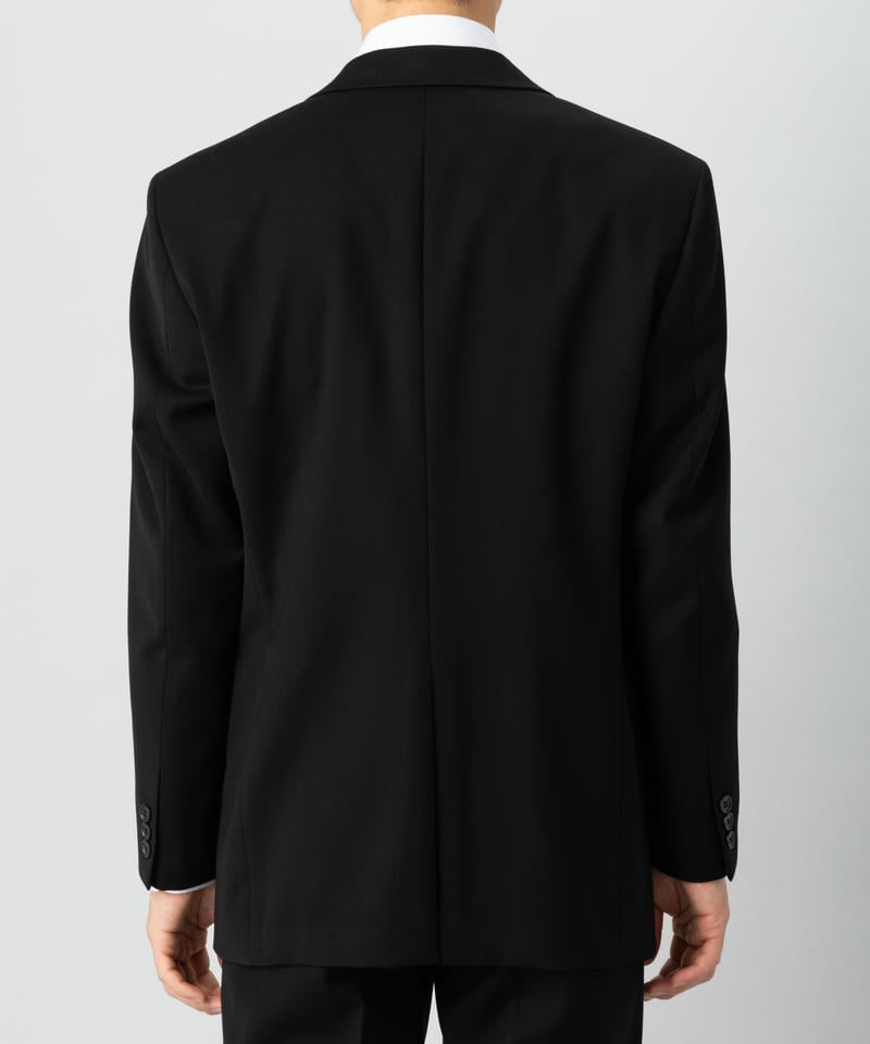 【メンズ準喪服5点セット】濃染LUNA・レギュラーフィットワンタックスーツ&アパレルセット