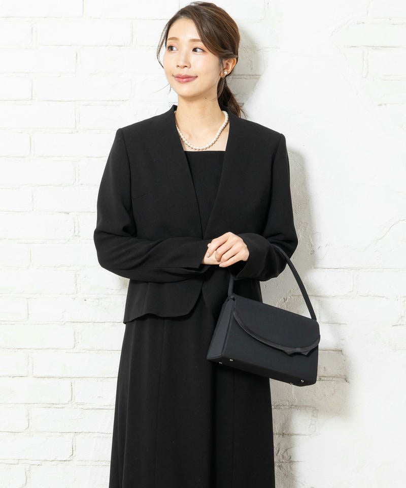 サイドサテンリボン&グログランフォーマルバッグ サイドサテンリボン&グログランフォーマルバッグ