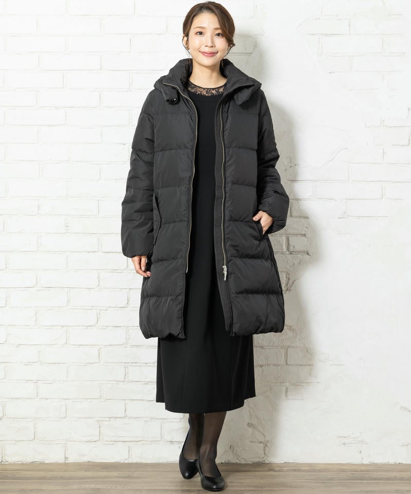 ナノユニバース　フードロングダウンコート