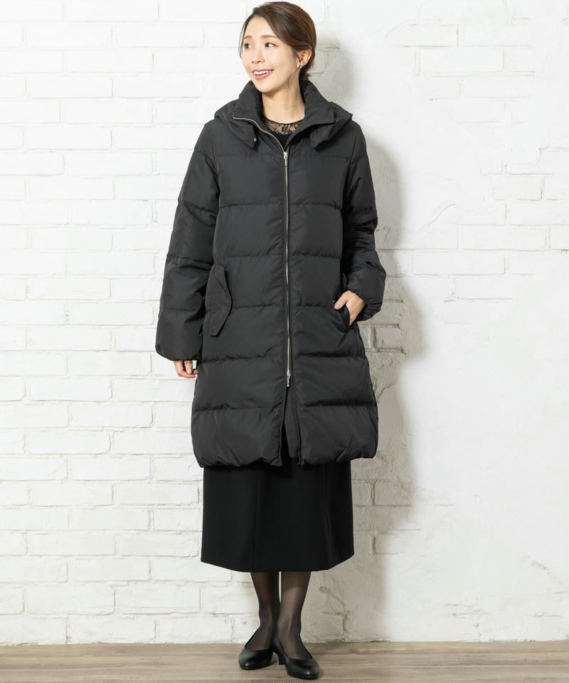 ナノユニバース　フードロングダウンコート