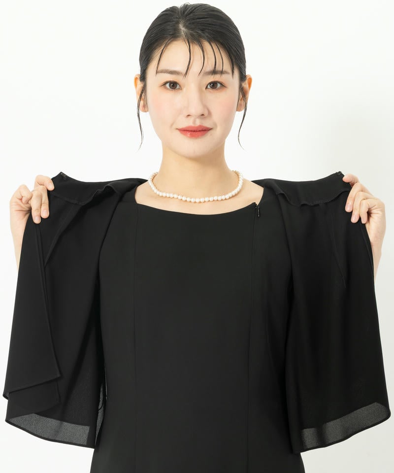 【春夏用・7点セット】アンサンブル風ロング丈ワンピース 【春夏用・7点セット】アンサンブル風ロング丈ワンピース