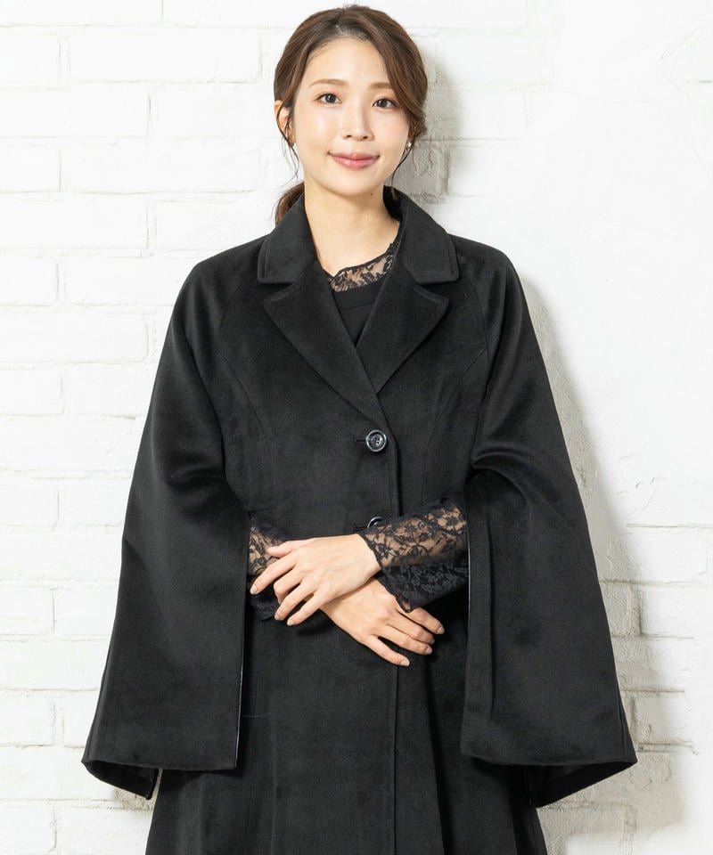 ルイルエブティック　ケープスリーブチェスターコート