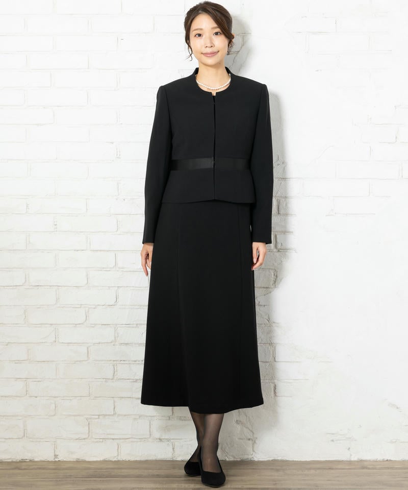 【8点セット】バックスタンドカラージャケット&ロングワンピース/S(7号)
