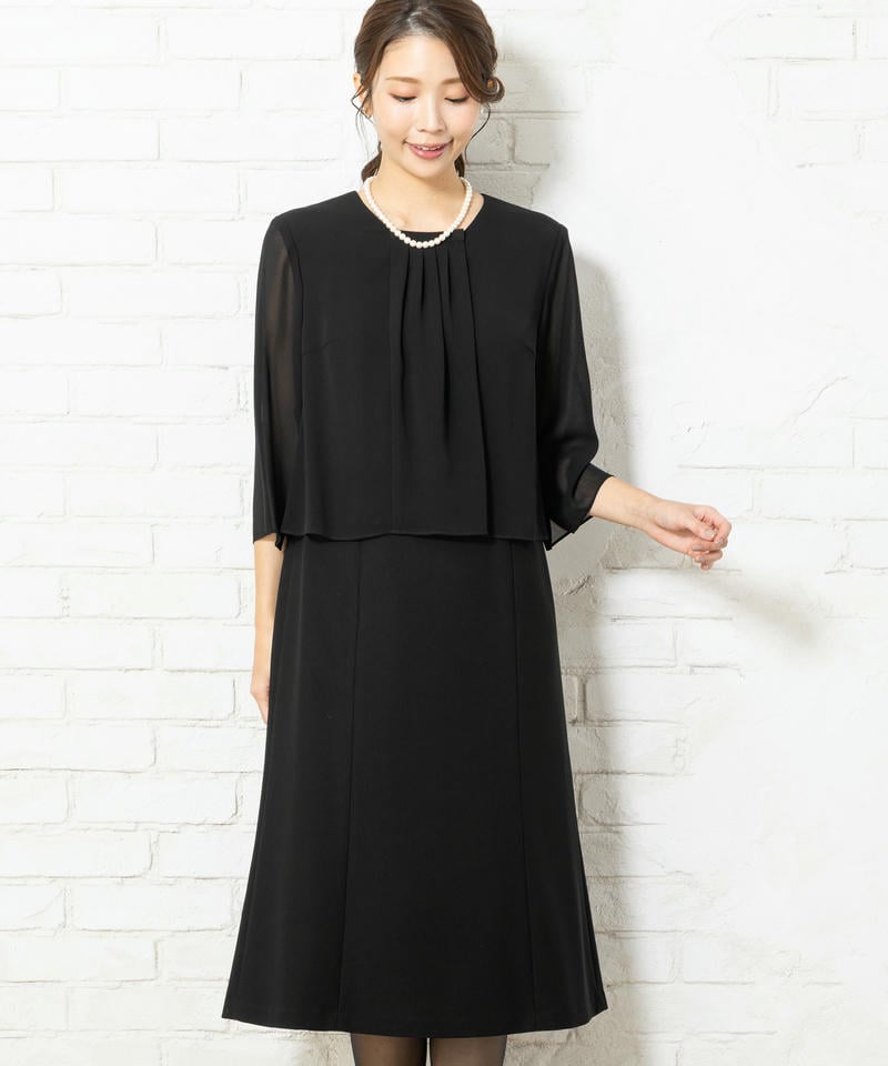 ダーバン バーズアイ・ストレッチジャケット&ブラウジングワンピース ダーバン バーズアイ・ストレッチジャケット&ブラウジングワンピース