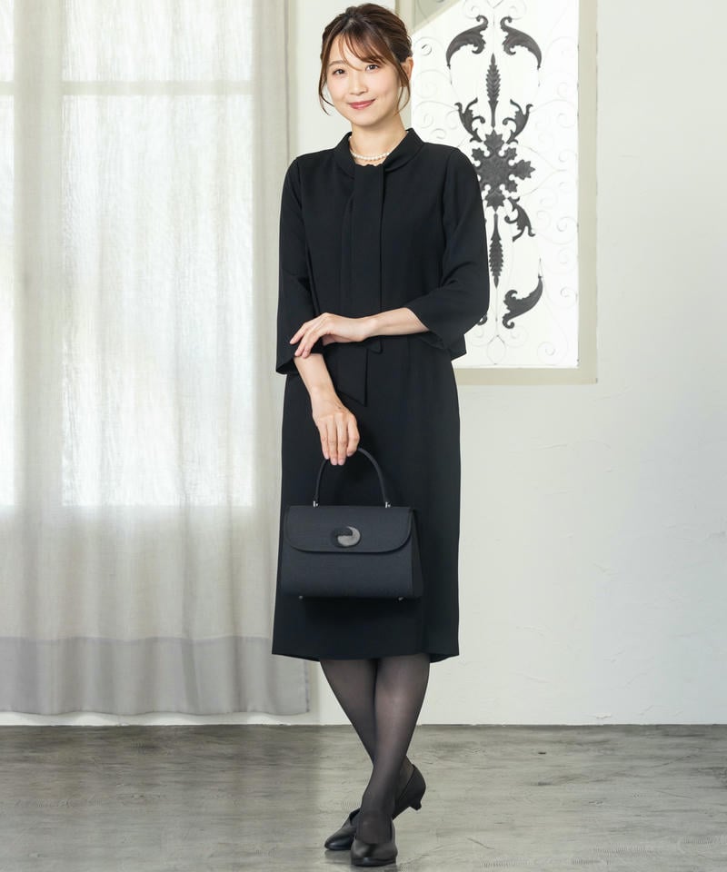 甲州織かぶせフォーマルハンドバッグ