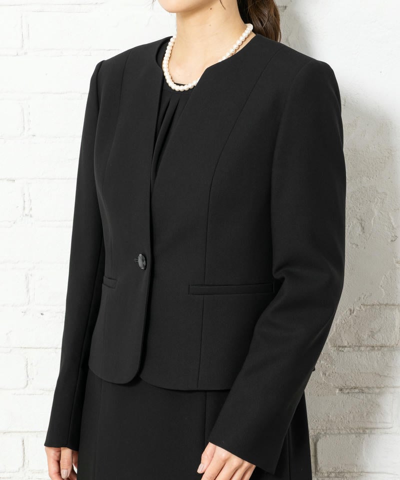 ダーバン バーズアイ・ストレッチジャケット&ブラウジングワンピース ダーバン バーズアイ・ストレッチジャケット&ブラウジングワンピース