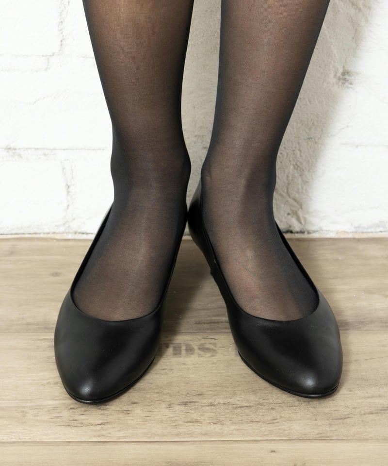 リーガル　 F23RAH プレーントゥローヒールレザーパンプス