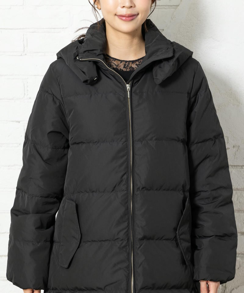 ナノユニバース　フードロングダウンコート