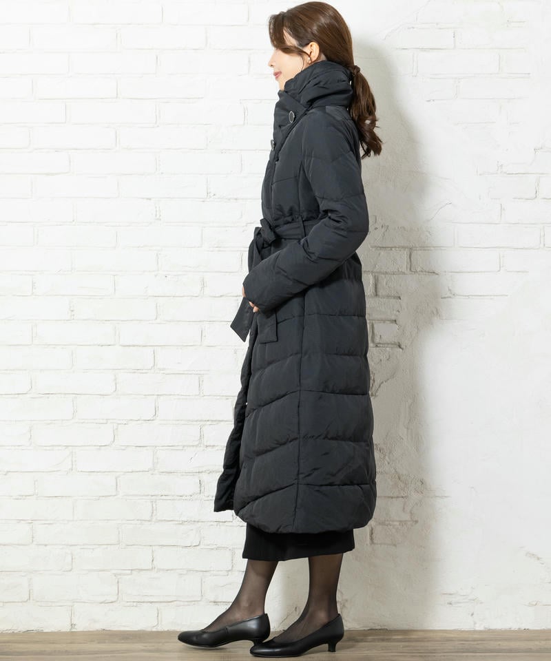 ルイルエブティック　ハイネックアシンメトリーダウンコート