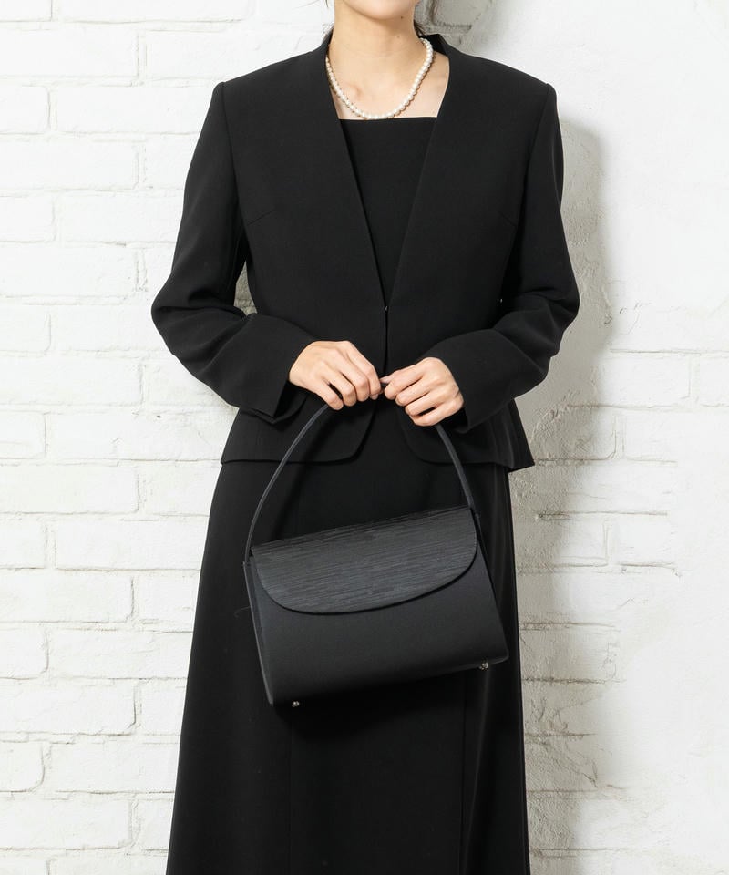 アンフィニ　かすりグログランフォーマルバッグ