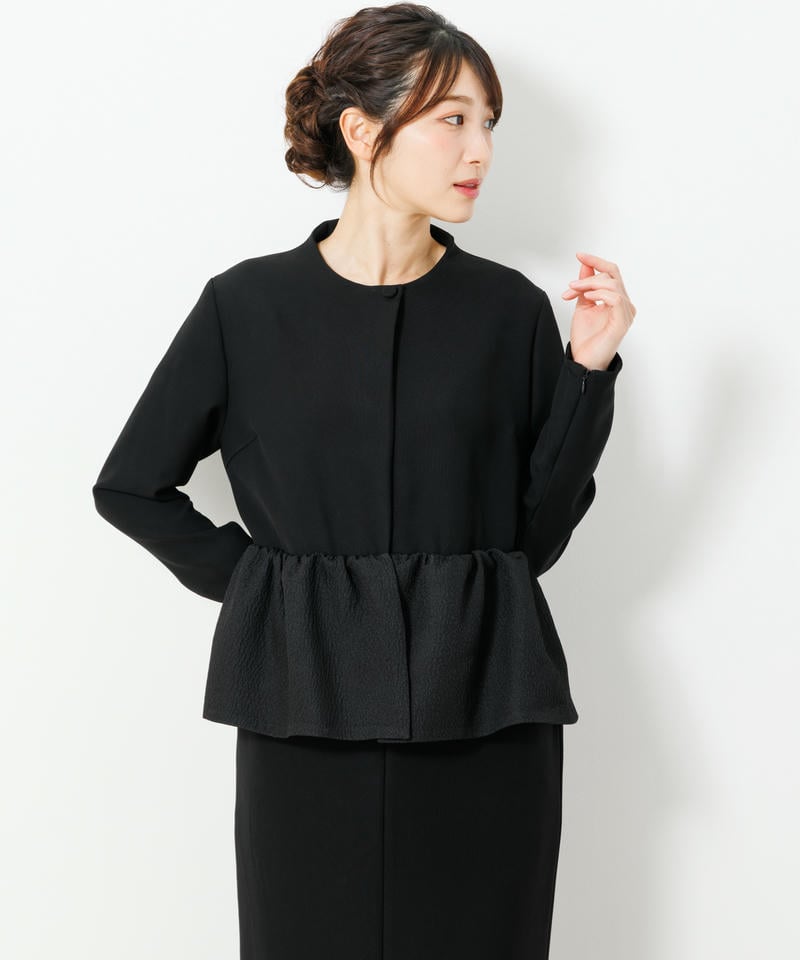 ラネリ ペプラムデザインセットアップ風ワンピース ラネリ ペプラムデザインセットアップ風ワンピース