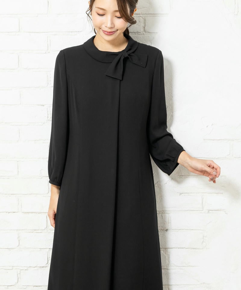 アンフィニ ジョーゼットリボンワンピース アンフィニ ジョーゼットリボンワンピース