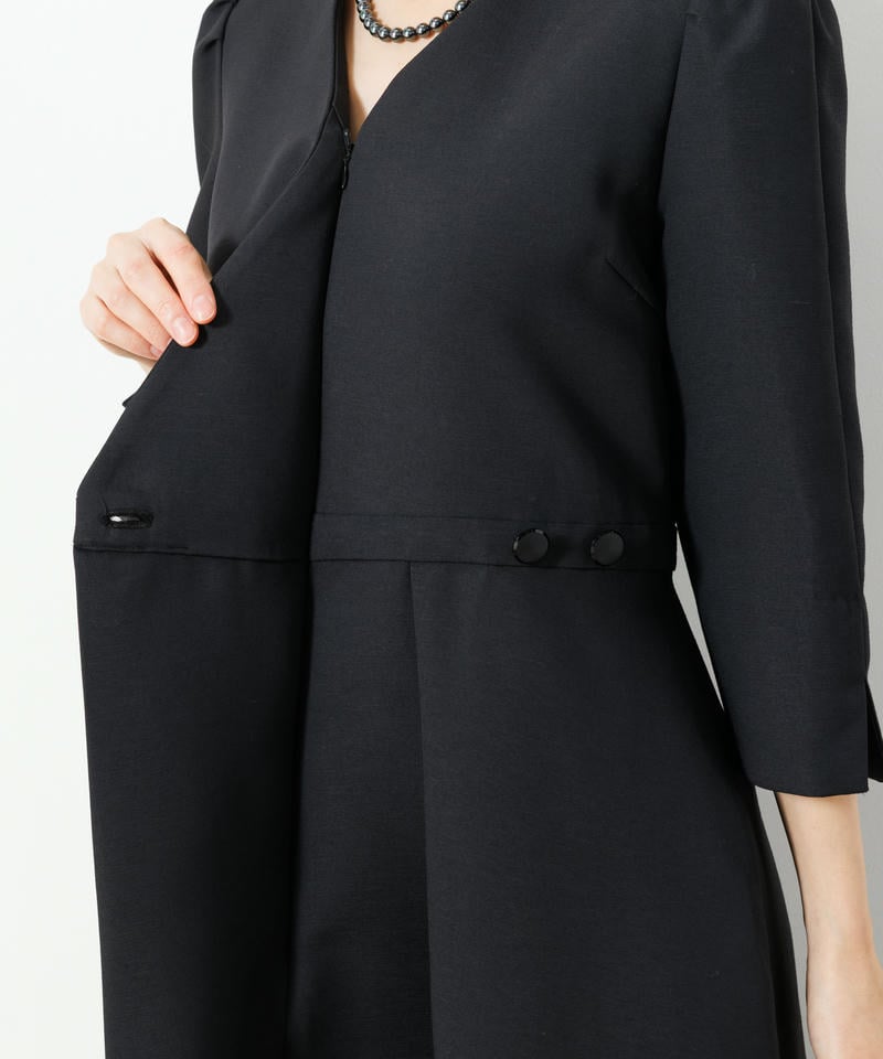 ラネリ　ダブルクロスAラインワンピース