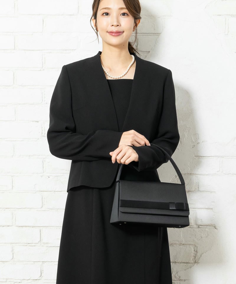 重ねサイドリボンフォーマルバッグ 重ねサイドリボンフォーマルバッグ