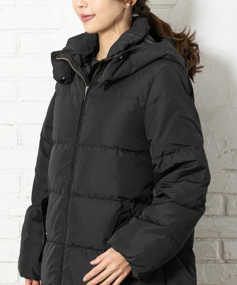 ナノユニバース　フードロングダウンコート