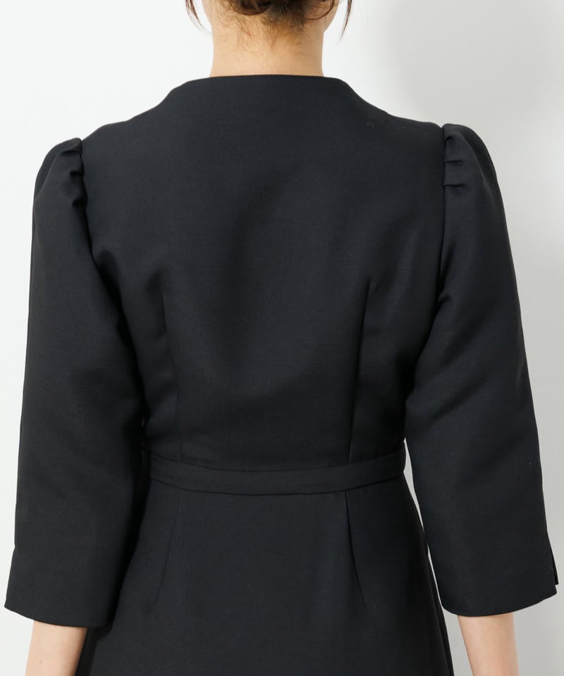 ラネリ　ダブルクロスAラインワンピース