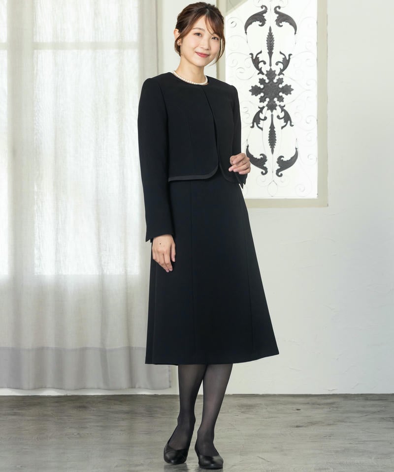 アンフィニ 【8点セット】ラウンドサテンラインジャケット&ボレロアンサンブル風ワンピース アンフィニ 【8点セット】ラウンドサテンラインジャケット&ボレロアンサンブル風ワンピース