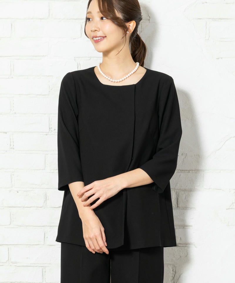 ロングブラウス&セミワイドパンツスーツ/S(7号) ロングブラウス&セミワイドパンツスーツ/S(7号)