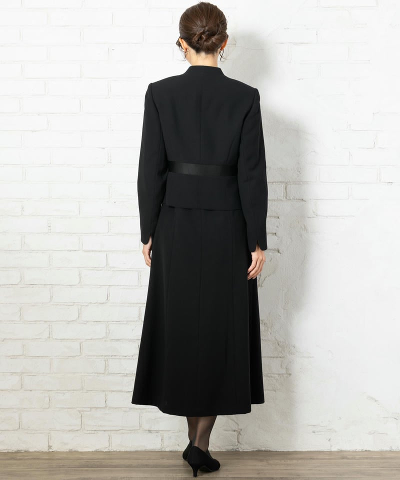 【8点セット】バックスタンドカラージャケット&ロングワンピース/S(7号)