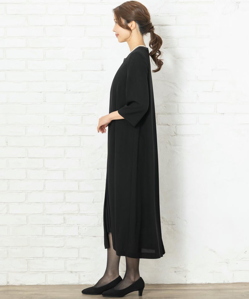 【春夏用・7点セット】センタープリーツロングワンピース 【春夏用・7点セット】センタープリーツロングワンピース