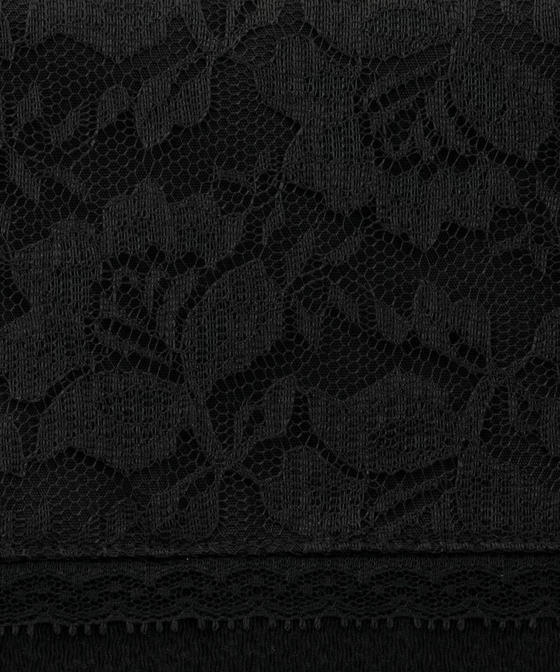 二重仕立てレース袱紗　ブラック