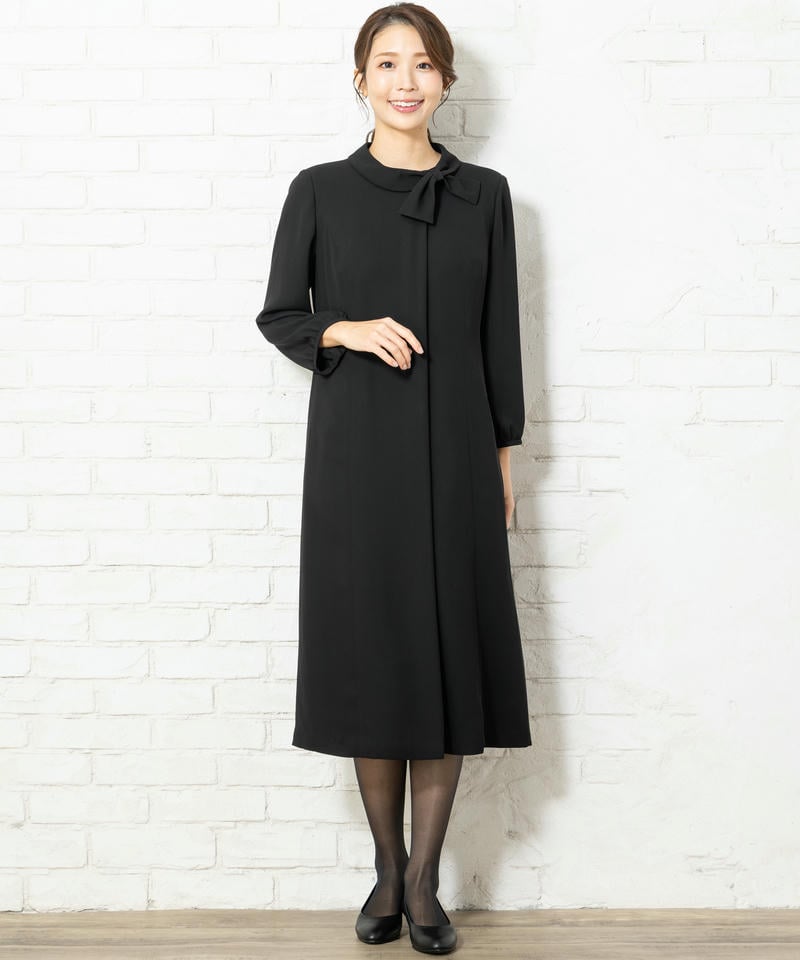 アンフィニ ジョーゼットリボンワンピース アンフィニ ジョーゼットリボンワンピース