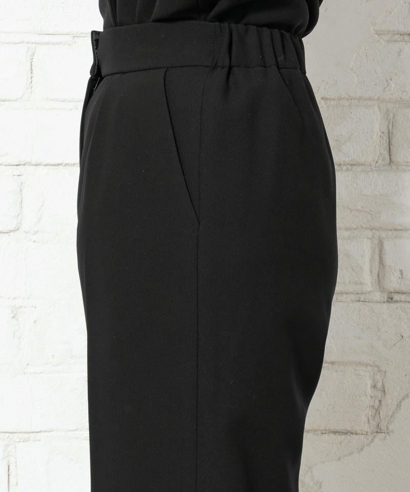 立ち襟ロングジャケット&ロングブラウス&ワイドパンツスーツ 立ち襟ロングジャケット&ロングブラウス&ワイドパンツスーツ