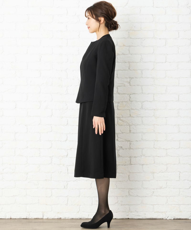 キーネックカラージャケット&ロングブラウスワピース/M(9号) キーネックカラージャケット&ロングブラウスワピース/M(9号)