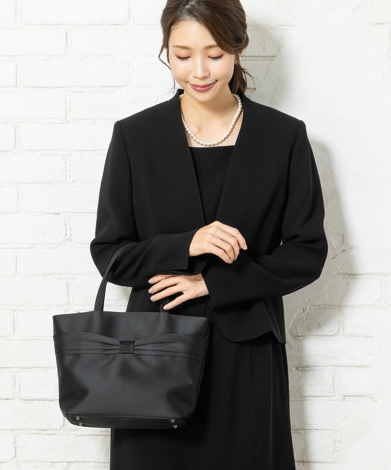 リボンデザインソフトトートバッグ