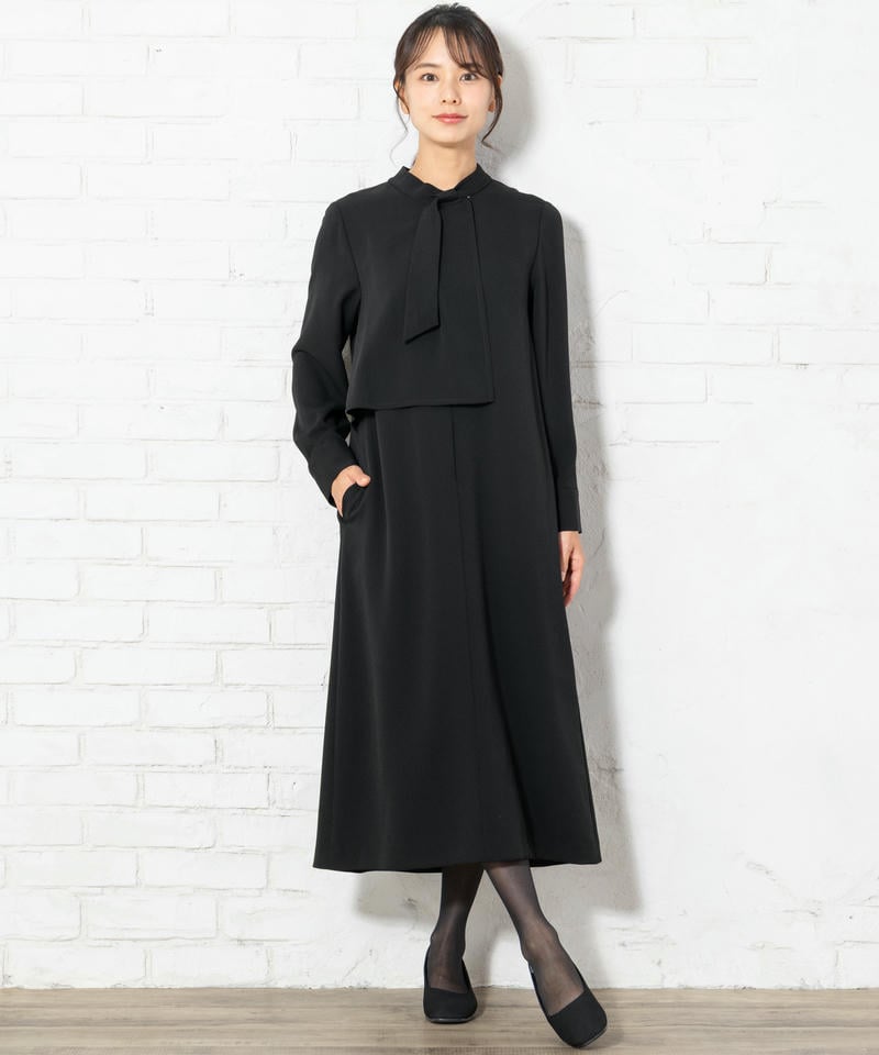 アシンメトリーリボンワンピース アシンメトリーリボンワンピース
