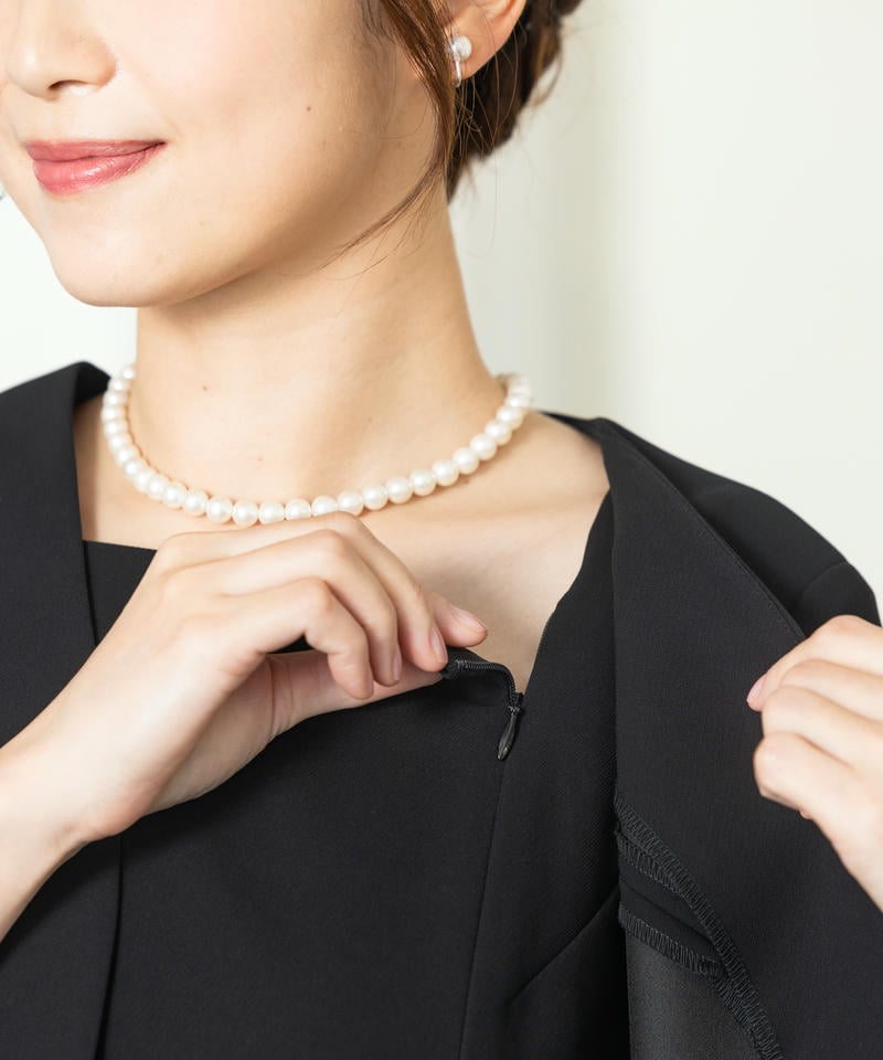 アンフィニ 【8点セット】ラウンドサテンラインジャケット&ボレロアンサンブル風ワンピース アンフィニ 【8点セット】ラウンドサテンラインジャケット&ボレロアンサンブル風ワンピース