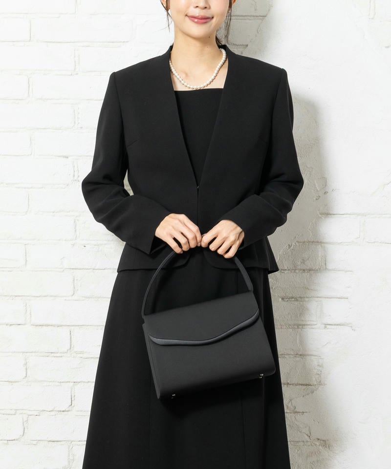 ウェーブスカラップ・グログランフォーマルバッグ ウェーブスカラップ・グログランフォーマルバッグ