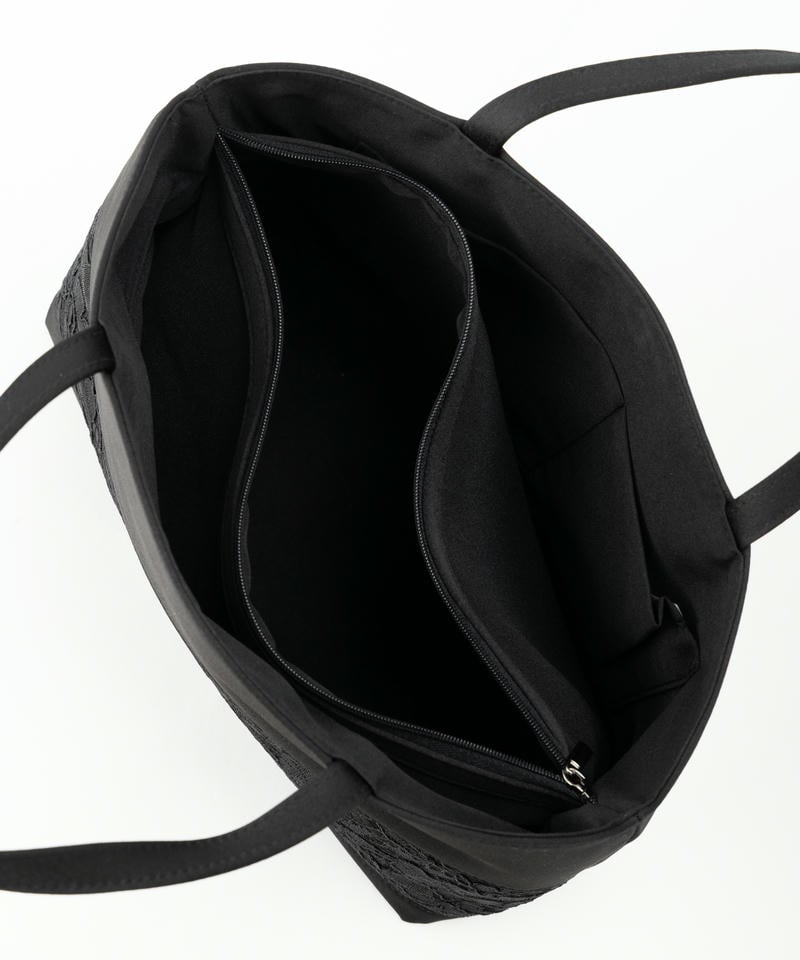 アンフィニ　レース切替ソフトトートバッグ