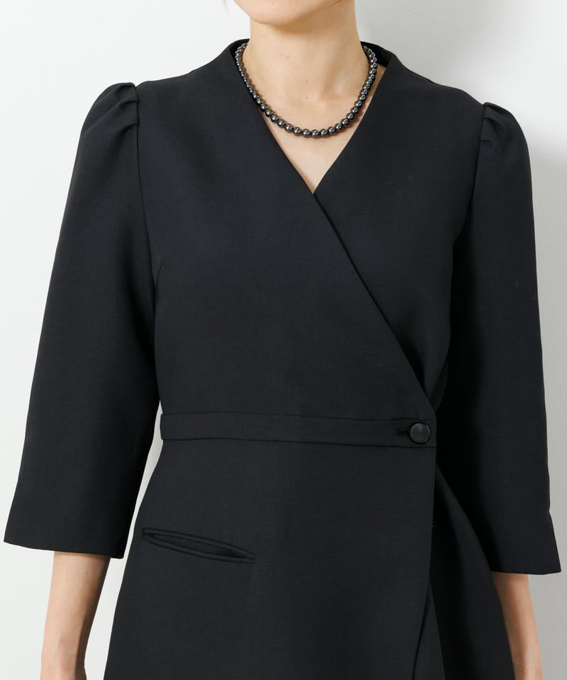 ラネリ　ダブルクロスAラインワンピース